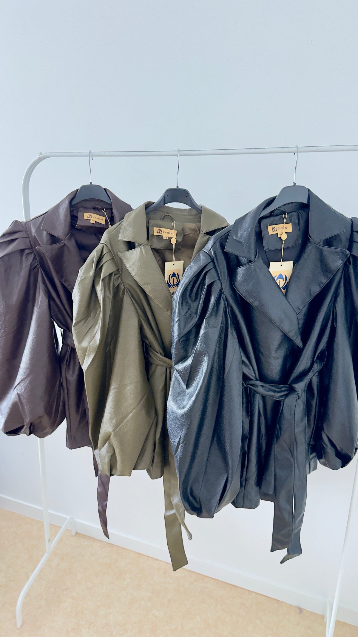 Veste blazer effet cuir