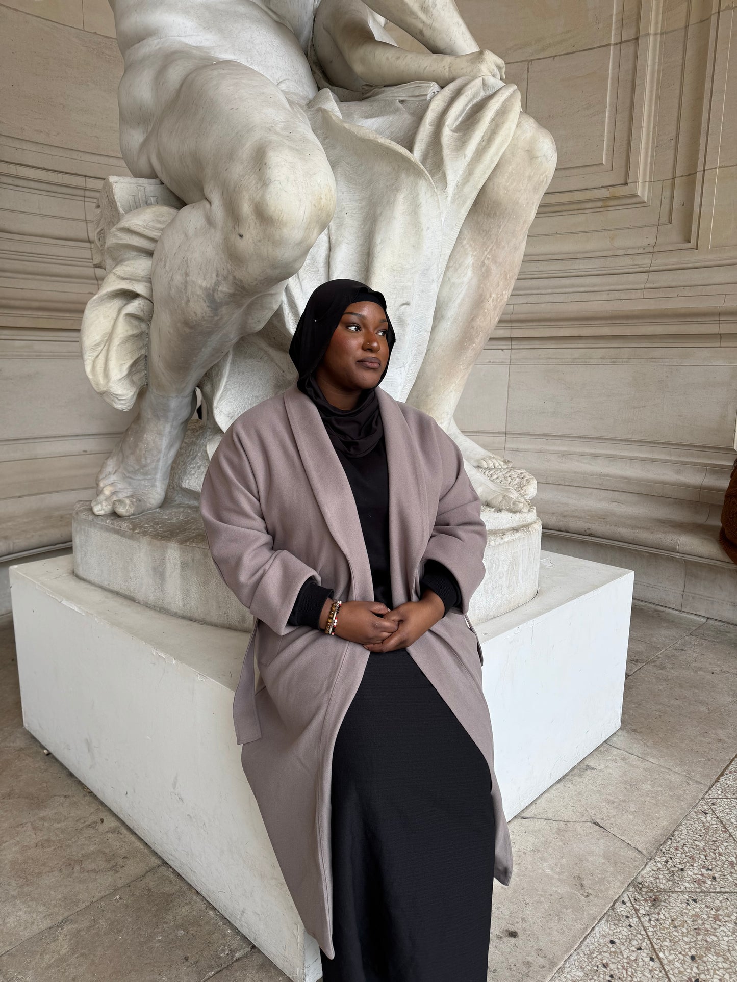 Manteau manche retroussé