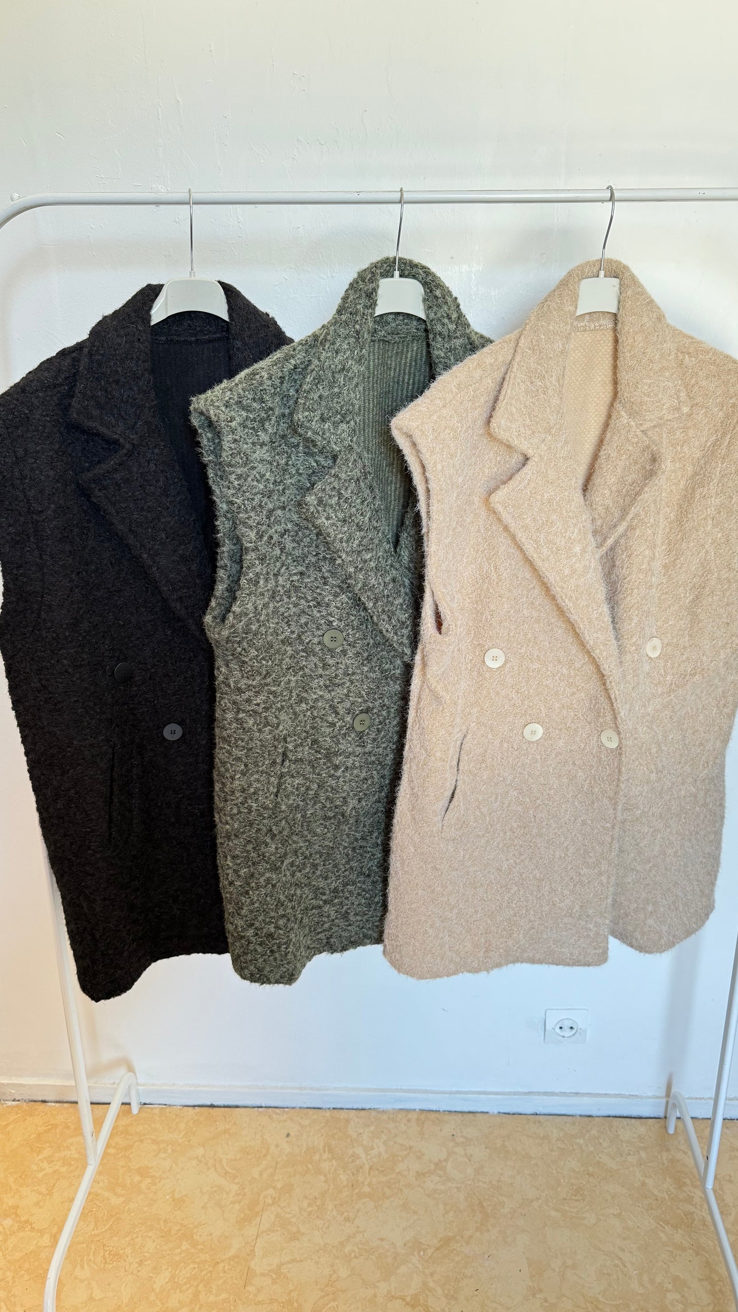 Veste sans manches oversized