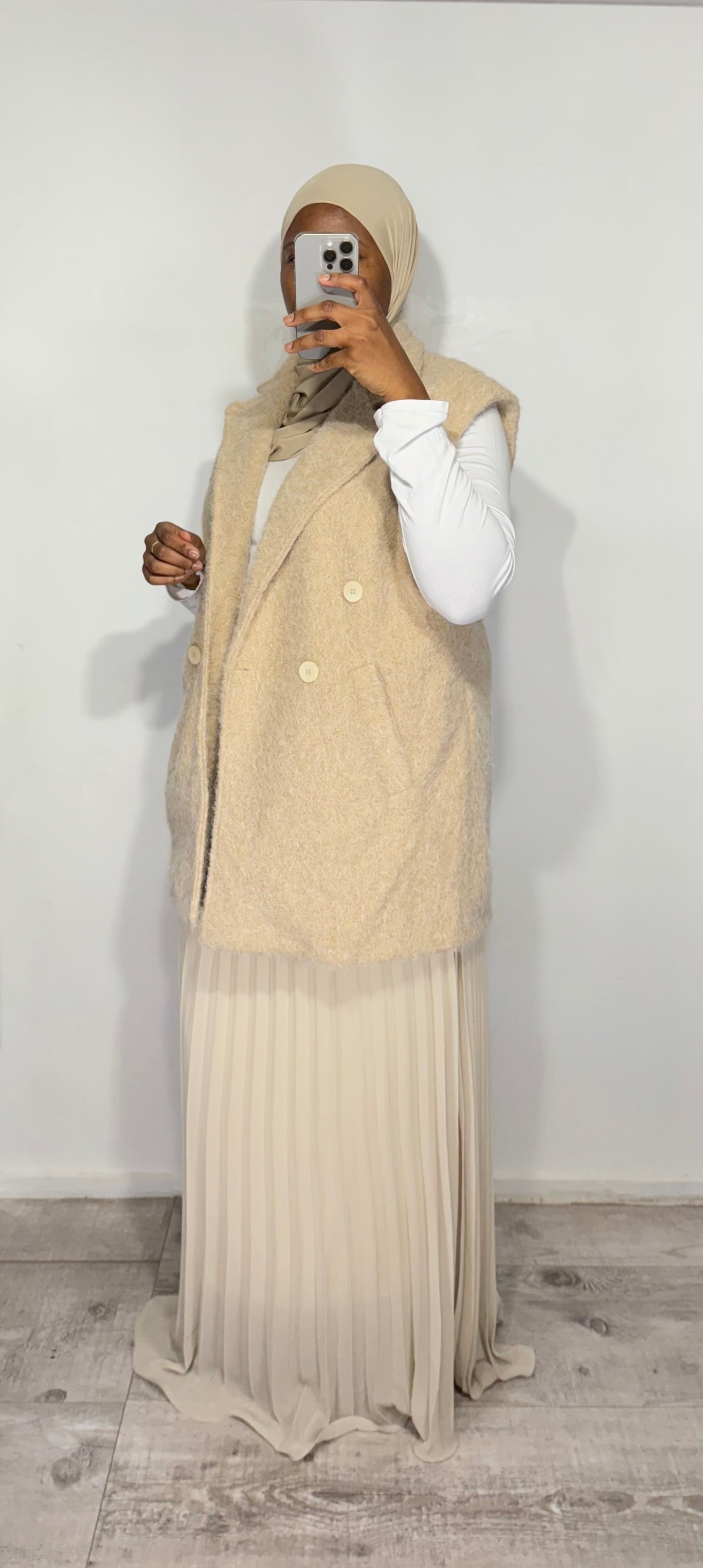 Veste sans manches oversized