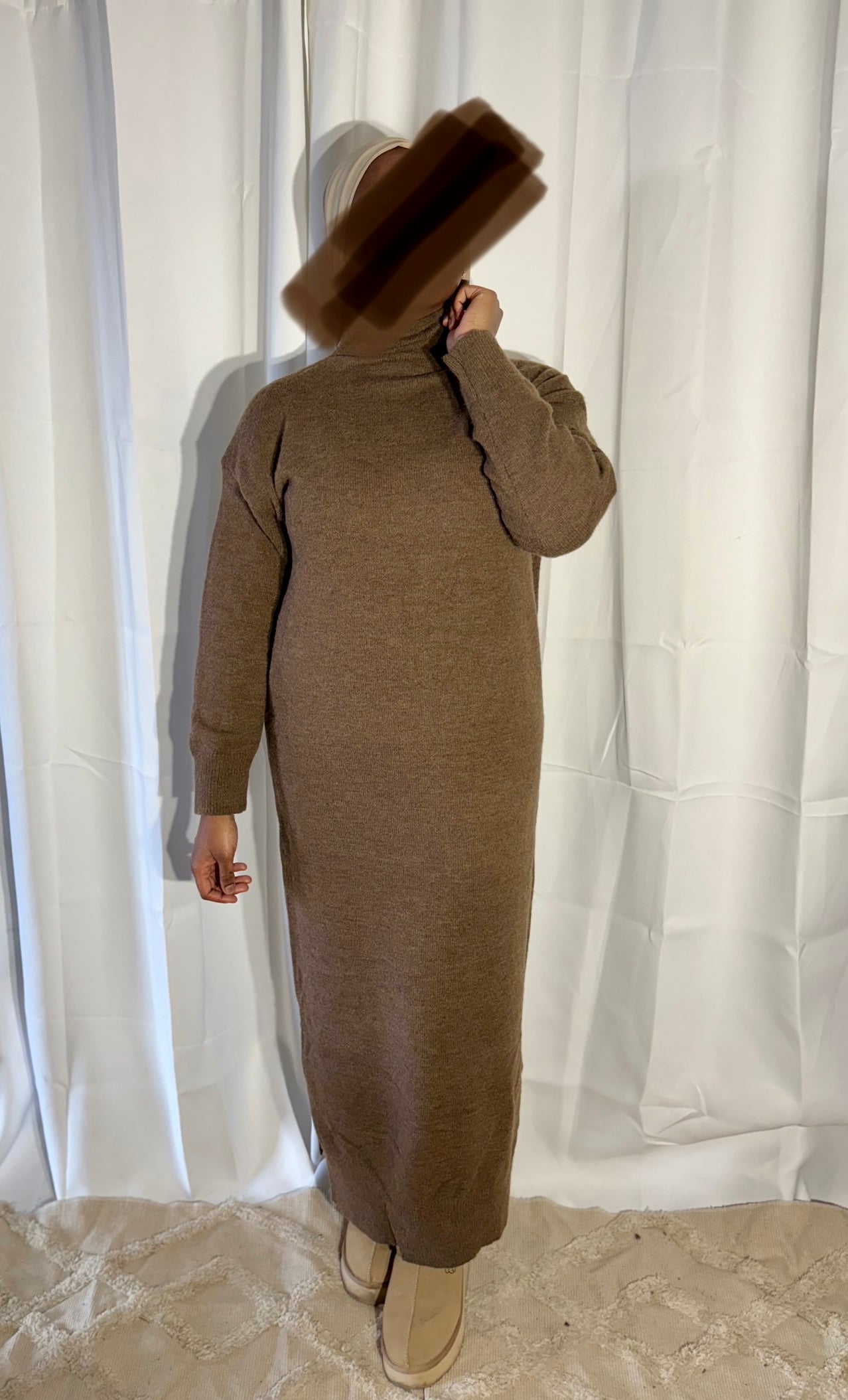 Robe longue avec fente